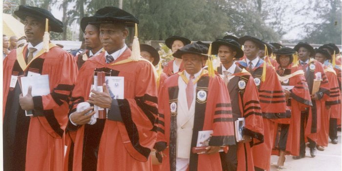 Professor Sunday Akinbo on an Academic Procession