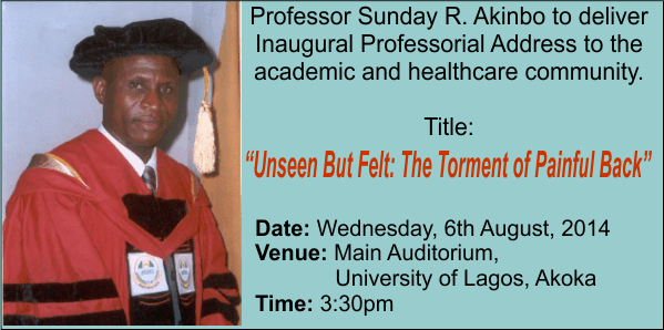 Professor Sunday R. Akinbo Professor Sunday R. Akinbo